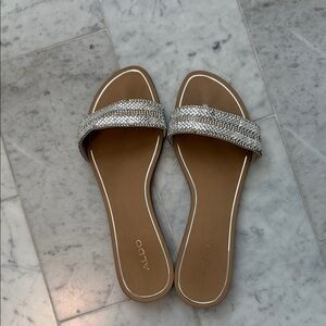 Aldo Women's Sparkling Silver Sandals